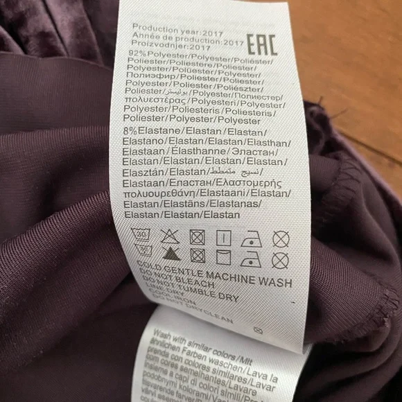 ❌SOLD❌ JACQUELINE de YONG Crushed Velvet Crop - Picture 6 of 11